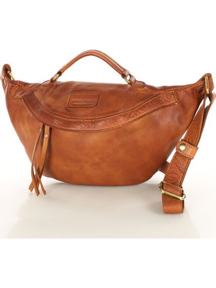 MARCO MAZZINI Svetlohnedá kožená ľadvinka