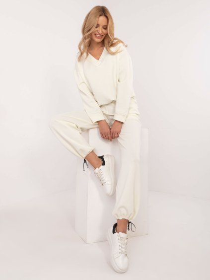 Dámska smotanová oversize tepláková súprava