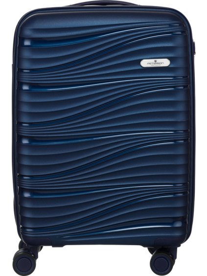 Peterson Tmavomodrý kabínový kufor 55x45x25 cm