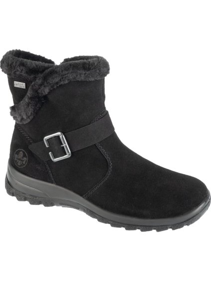 Čierne dámske nízke čižmy Rieker Booties