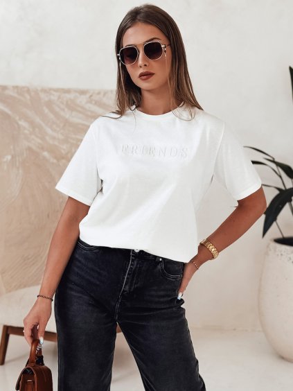 Smotanové dámske tričko s krátkym rukávom FRIENDS