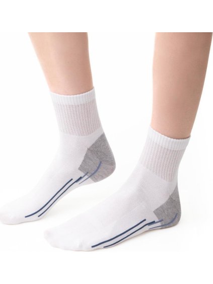 Biele dámske športové ponožky