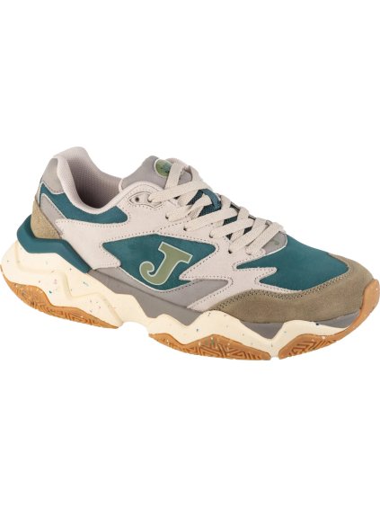 Smotanovo-zelené pánske voľnočasové tenisky Joma C1400 Men 2422