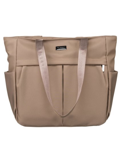 Peterson Dámska priestranná béžová shopper kabelka