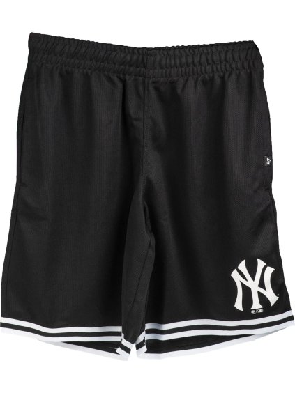 Čierne pánske športové kraťase 47 Brand MLB New York Yankees Court Grafton Shorts