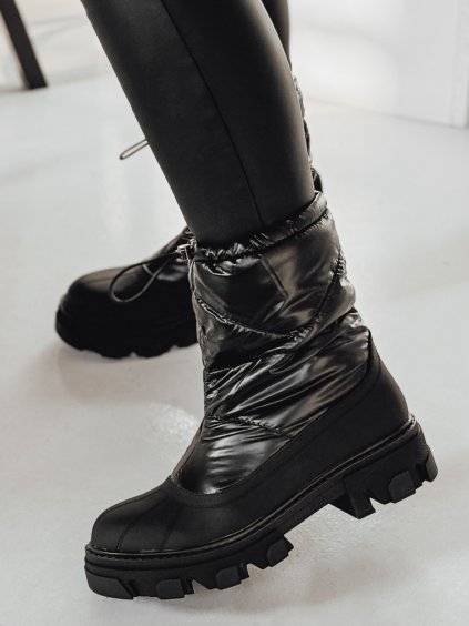 Čierne dámske snehule SNOBOOT