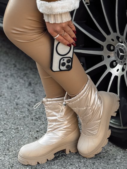 Béžové dámske snehule NORDYN