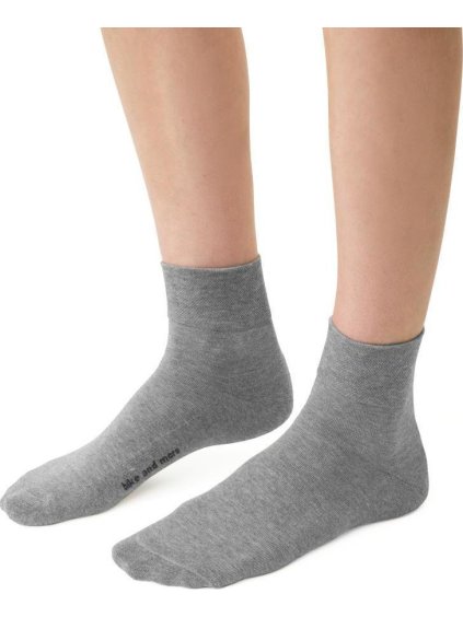 Sivé dámske bavlnené ponožky Art.040