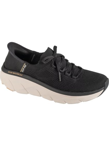 Čierne dámske športové tenisky Skechers Slip-Ins: D'lux Walker 2.0 - Thrill Movement