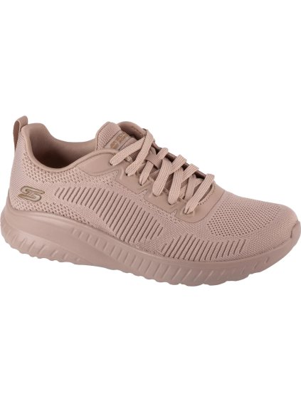 Ružové dámske tenisky Skechers Bobs Squad Chaos - Face Off