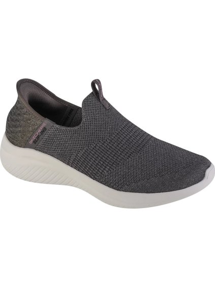 Tmavosivé tenisky Skechers Slip-Ins Ultra Flex 3.0 Smooth Step