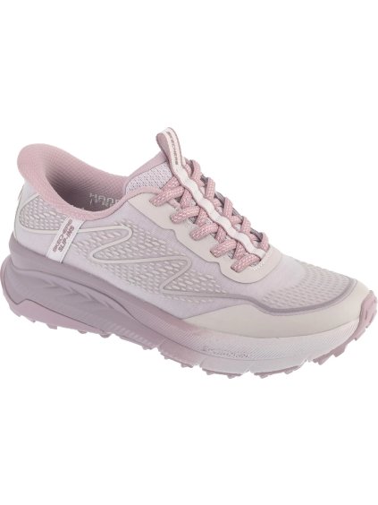 Fialové dámske trailové tenisky Skechers Slip-Ins: Switch Back - Mist