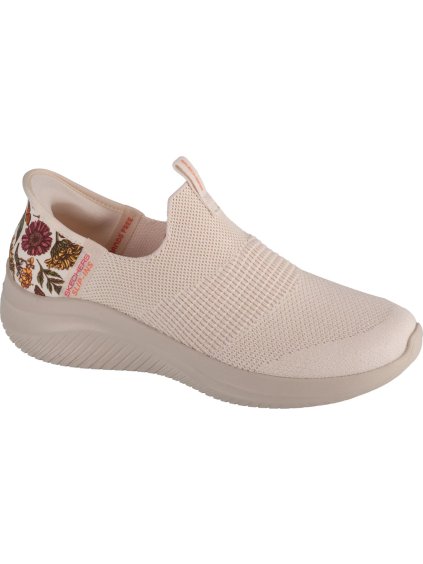 Smotanové dámske tenisky Skechers Slip-Ins Ultra Flex 3.0 New Wings