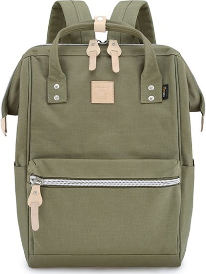 Himawari Vodeodolný khaki dámsky priestranný batoh