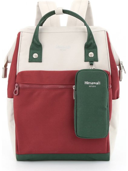 Himawari Smotanovo-vínový dámsky batoh s praktickým púzdrom