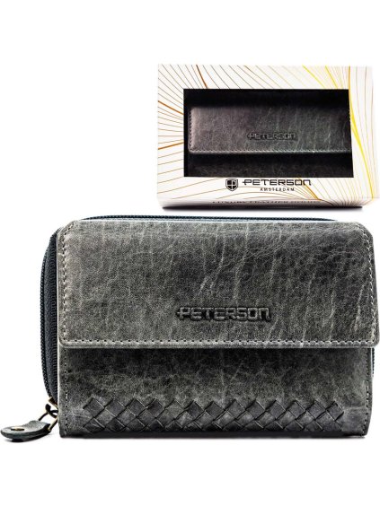 Peterson Elegantná dámska sivá peňaženka Y775
