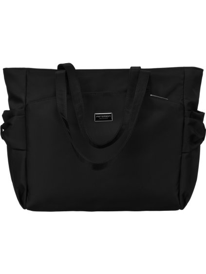 Peterson Čierna dámska priestranná shopper kabelka