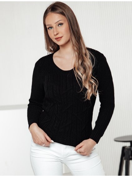 Čierny dámsky sveter LAVIRTA