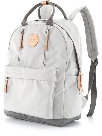 Himawari Svetlosivý dámsky batoh s praktickými vreckami