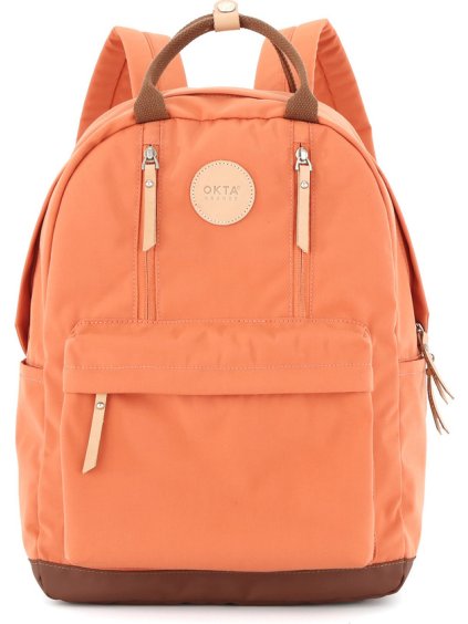 Himawari Oranžový dámsky batoh s praktickými vreckami