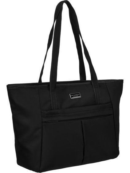 Peterson Čierna dámska priestranná shopper kabelka