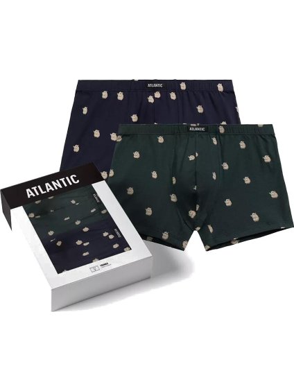 Sada 2 bavlnených boxeriek so škrečkami Atlantic