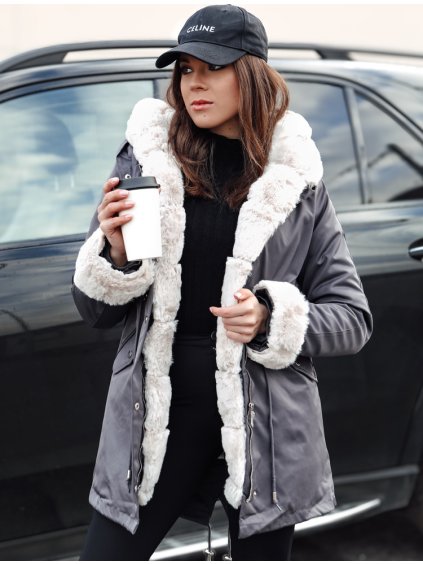 Tmavosivá dámska zimná parka ARCTIC