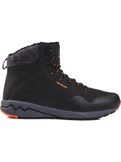Teplé vysoké trekové topánky pánske DK - čierna