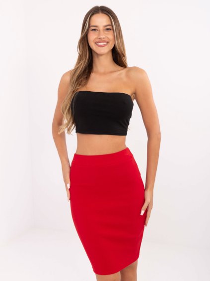 Červená dámska sukňa