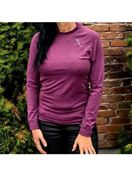 Fialové dámske termo tričko