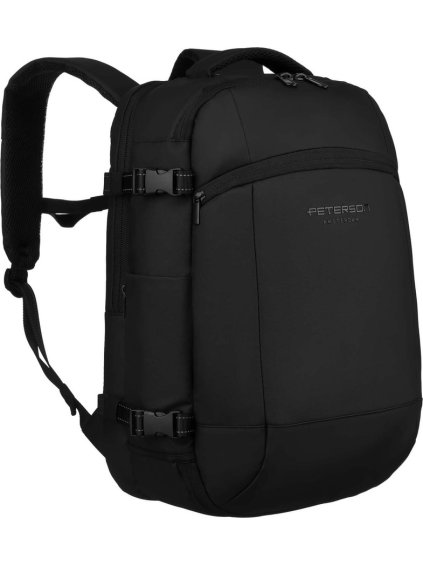 Peterson Čierny cestovný batoh s vákuovou komorou a USB portom
