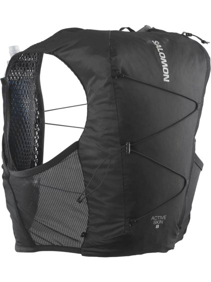 Čierny bežecký batoh Salomon Active Skin 8 Set
