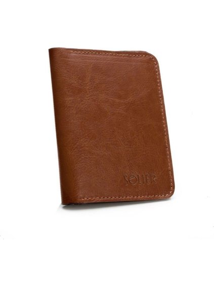 Elegantná pánska peňaženka značky SOLIER (SW15 BROWN)