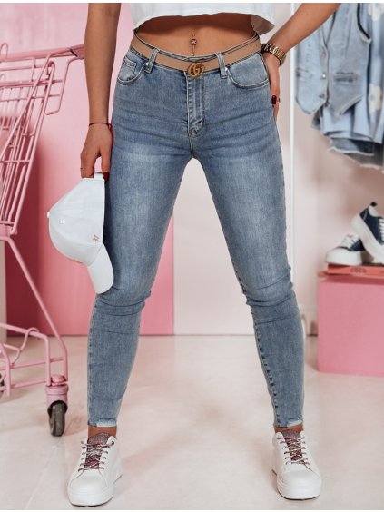 Modré dámske skinny džínsy SKINLENA