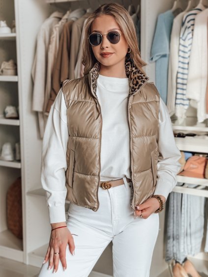 Camel dámska obojstranná vesta CHIPUFF