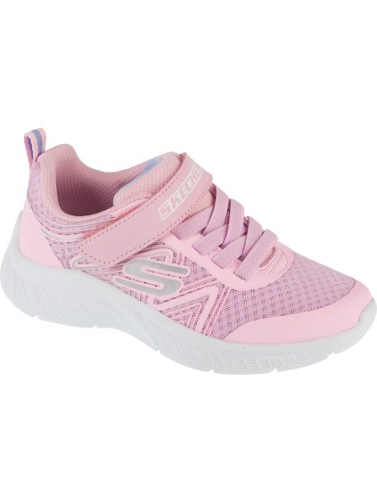 Svetloružové detské tenisky Skechers Microspec Plus - Swirl Sweet