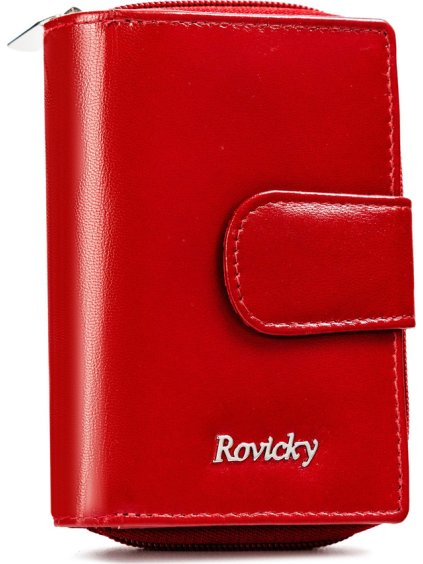Rovicky Červená malá kožená peňaženka V283