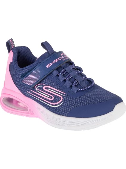 Modro-ružové detské tenisky Skechers Microspec Max Advance - Fly 3