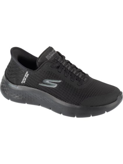 Čierne dámske športové tenisky Skechers Slip-Ins: GO WALK Flex - Grand Entry (Veľkosť 35,5)