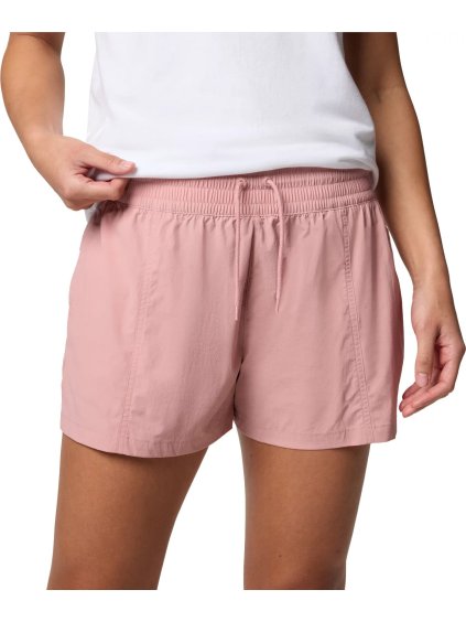 Ružové dámske športové kraťase Columbia Boundless Trek Active Short (Veľkosť L)