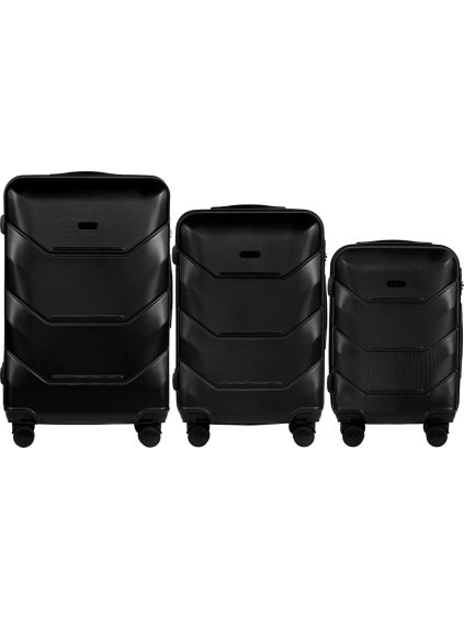 Čierna sada cestovných kufrov PEACOCK