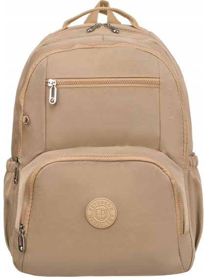 Peterson Béžový priestranný športový plecniak