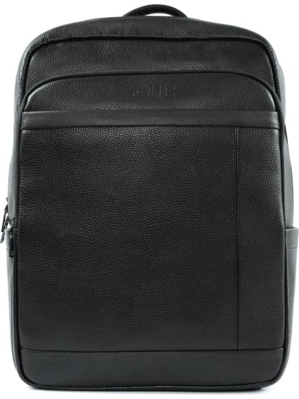 Elegantný čierny kožený batoh SOREN (Veľkosť ONE SIZE)