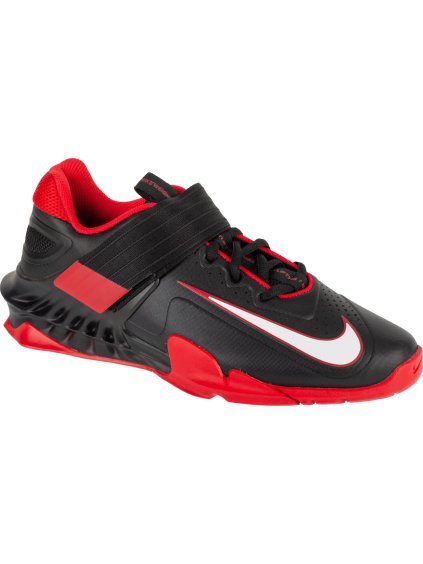Čierno-červené pánske vzpieračské topánky Nike Savaleos