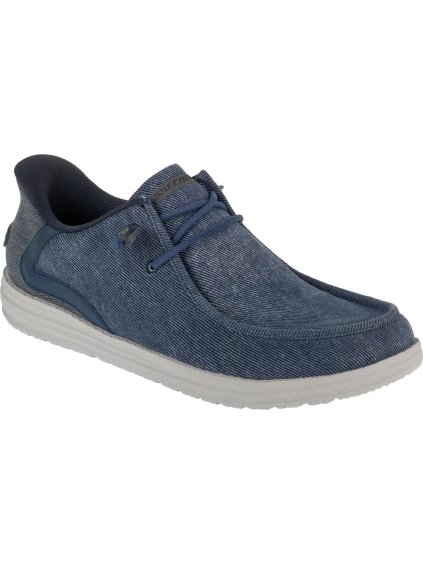 Tmavomodré pánske poltopánky Skechers Slip-Ins: Melson - Coronado