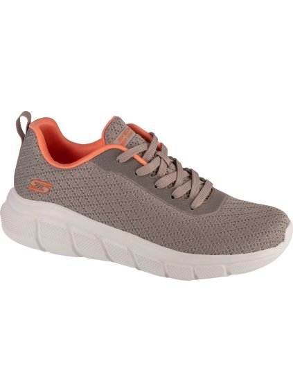 Sivé dámske tenisky Skechers Bobs Sport B Flex - Quick Pivot
