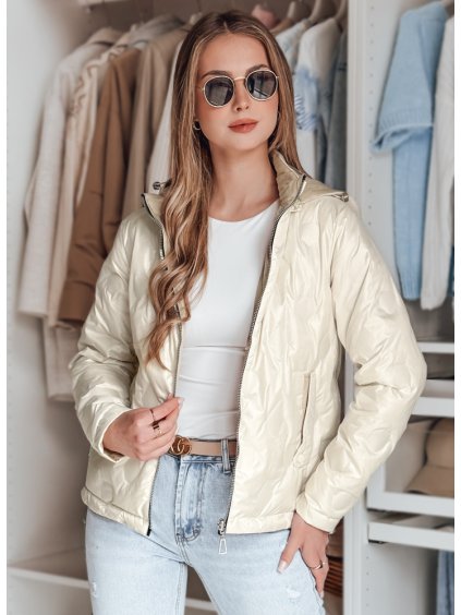 Dámska smotanová prechodná obojstranná bunda SYLVIAN