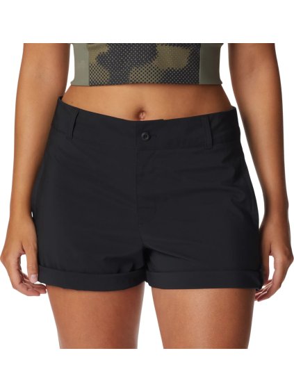 Čierne dámske športové šortky Columbia Silver Ridge Utility Short (Veľkosť 36)