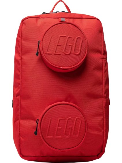 Červený batoh LEGO Brick 1x2 Backpack