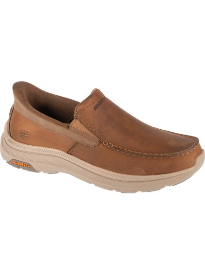 Hnedé pánske nazúvacie tenisky Skechers Slip-Ins: Pollard - Osgood